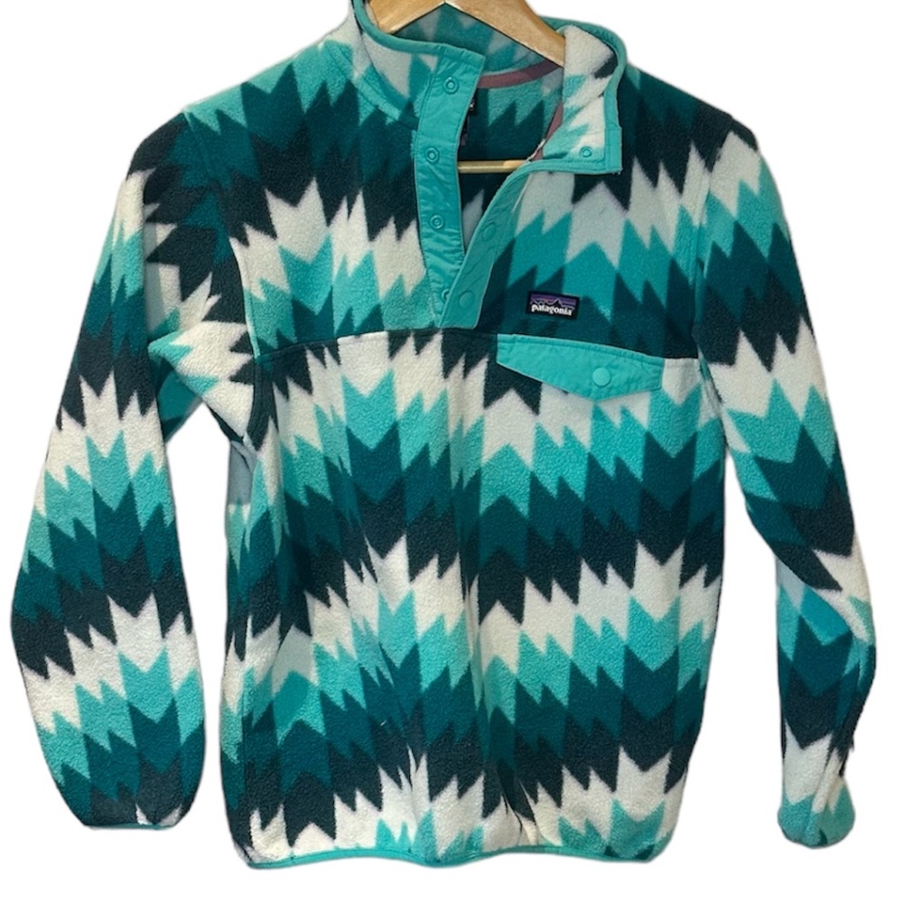 Patagonia Synchilla Snap-T Fleece Pullover Vintage Size Large Kids 12